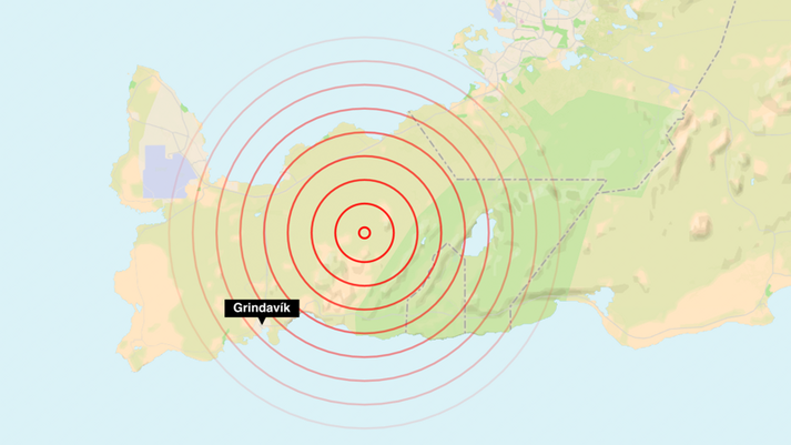 Flestir stærstu skjálftarnir sem mælst hafa undanfarinn sólarhring hafa átt upptök sín á svæðinu á milli Fagradalsfjalls og Keilis.