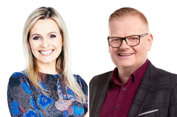 Auður Lilja Davíðsdóttir og Ómar Örn Jónsson.