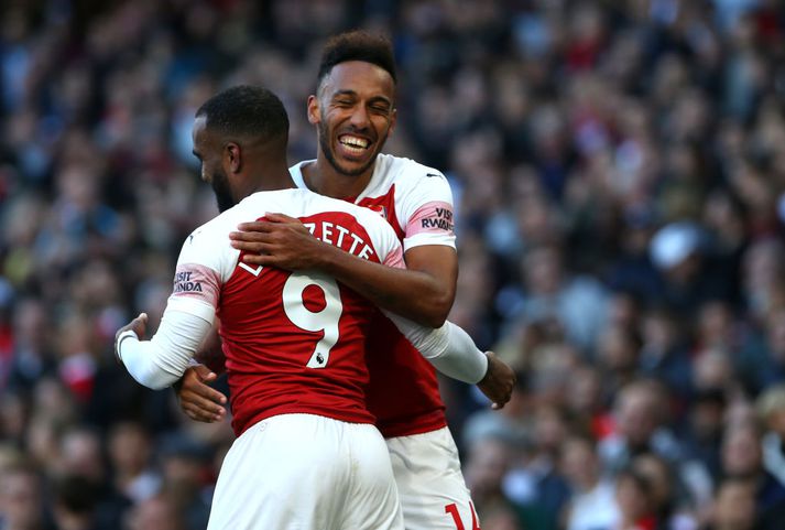 Lacazette og Aubameyang skoruðu mörk Arsenal