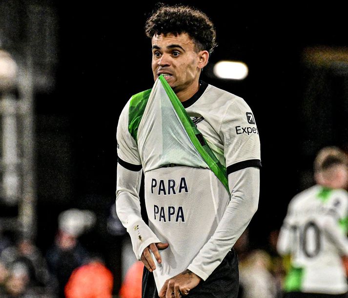 Luis Diaz óskaði eftir frelsi fyrir föður sinn sem hefur verið í haldi mannræningja í rúma viku. 