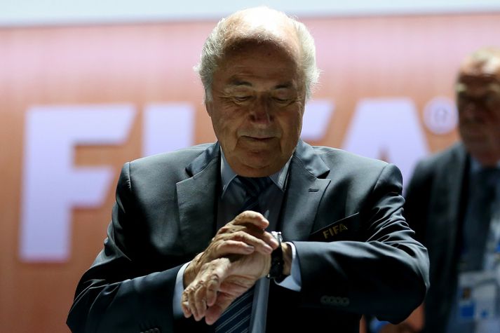 Sepp Blatter, forseti FIFA. Er tími hans að renna út?