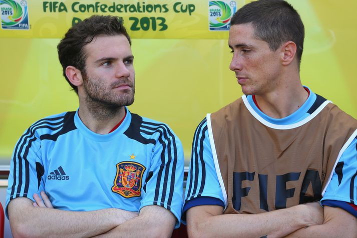 Fernando Torres og Juan Mata.