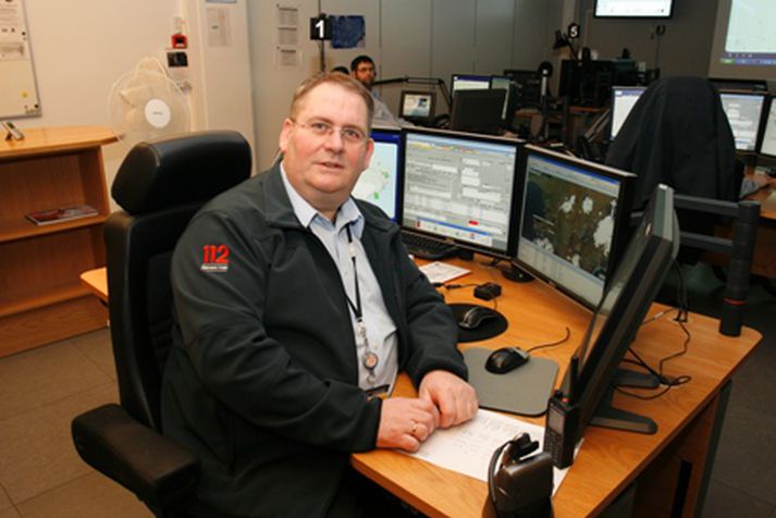 Símaverðir hjá Neyðarlínunni standa vaktina allan sólarhringinn. Mynd/ GVA.