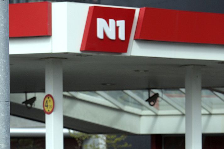 Vinningsmiðinn var seldur á bensínstöð N1.
