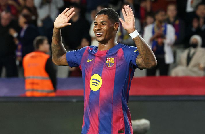 Marcus Rashford hefur gengið í gegnum endurnýjun lífdaga hjá Barcelona.