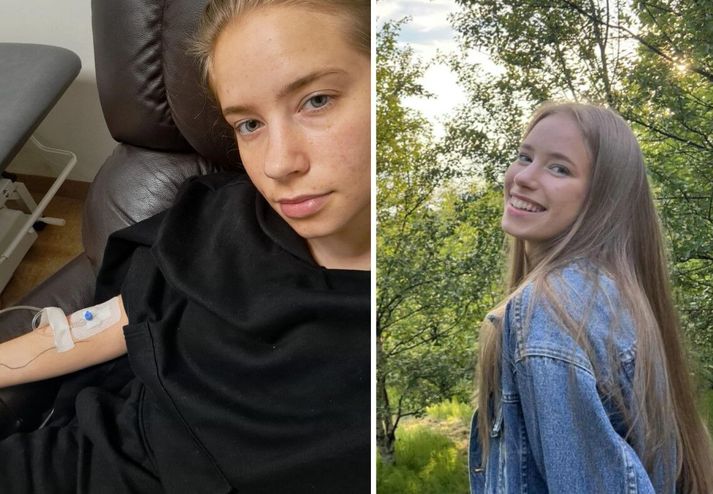 Ethel María var 17 ára þegar lífið hennar tók algjöra U-beygju. Í dag heldur vökvagjöf henni gangandi. Ný ákvörðun Sjúkratrygginga Íslands gæti skilið hana, og fjölda annarra,  eftir án aðgengilegrar meðferðar.