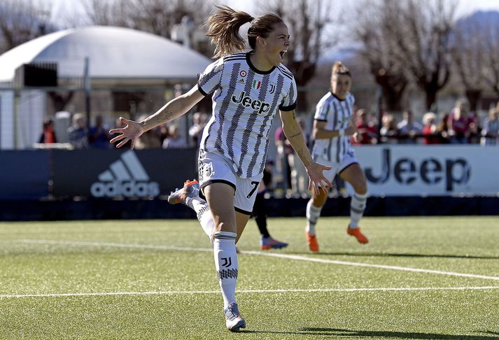 Sara Björk Gunnarsdóttir kom Juventus í forystu í dag.