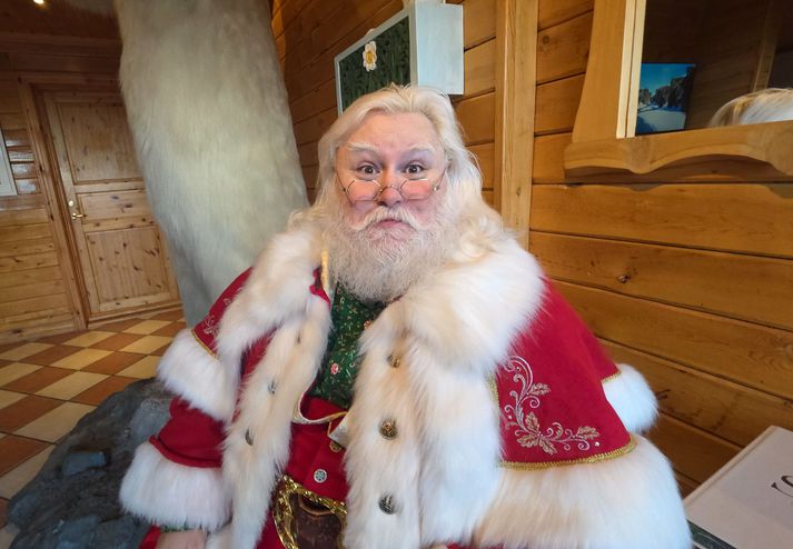 Santa J. Claus, sem var gestur á Hótel Rangá í nokkra daga og sló þar í gegn eins og allstaðar þar sem hann fer í heimsókn.