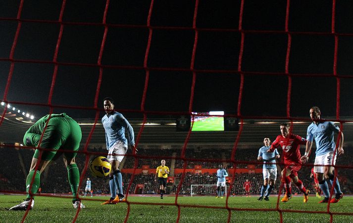 Klaufagangur Joe Hart í öðru marki Southampton í gær
