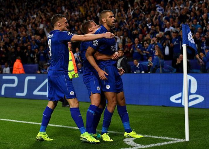 Leicester er með fullt hús stiga og markatöluna 4-0 í Meistaradeildinni.