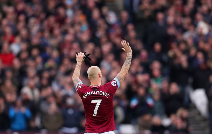 Var Arnautovic að kveðja stuðningsmenn West Hamí síðasta skipti þegar hann gekk af velli um síðustu helgi?