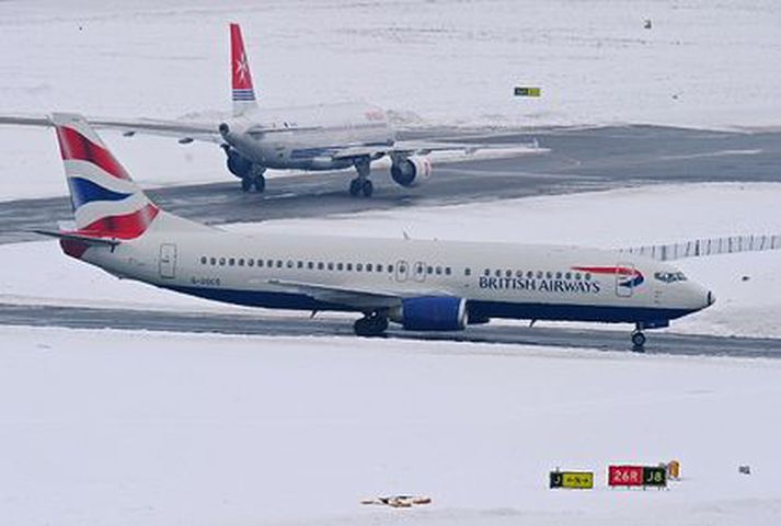 Tæpum þriðjungi flugferða sem áttu að fara um Heathrow flugvöllinn verið frestað. Myndin tengist fréttinni ekki beint.