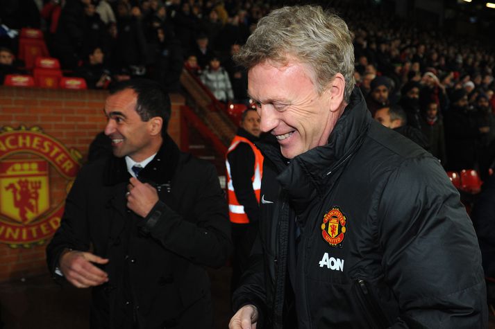 Roberto Martinez og David Moyes