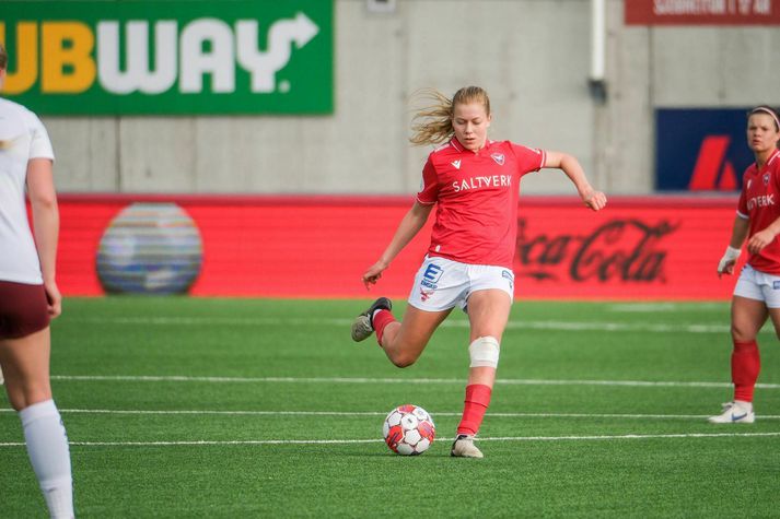 Amanda Jacobsen Andradóttir skoraði og lagði upp í dag.