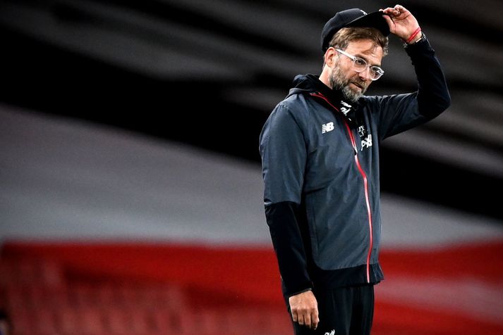 Jürgen Klopp gat ekki leynt svekkelsi sínu eftir að Liverpool missti niður 1-0 forystu og tapaði á móti Arsenal í gær.