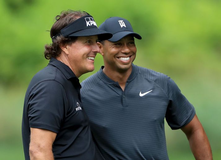 Mickelson og Woods mæta liði Evrópu í lok september