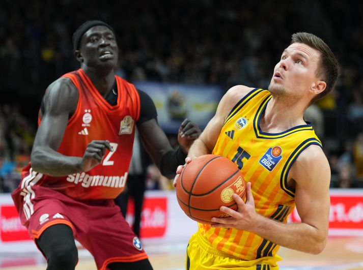 Martin Hermannsson og félagar í Alba Berlin voru mun sterkari í leiknum gegn Bonn í kvöld.