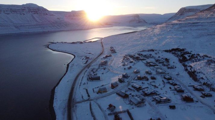 Þessi mynd var tekin af Súðavík á dögunum.