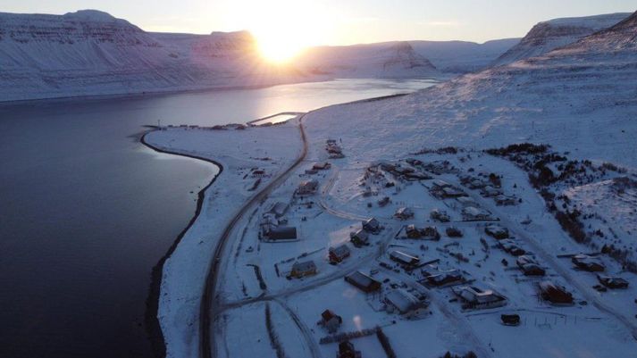 Þessi mynd var tekin af Súðavík á dögunum.