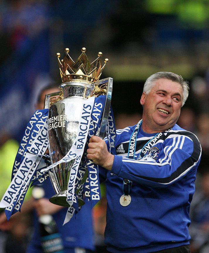 Ancelotti gerði Chelsea að Englands-og bikarmeisturum árið 2010. Hann var svo rekinn frá félaginu ári seinna.