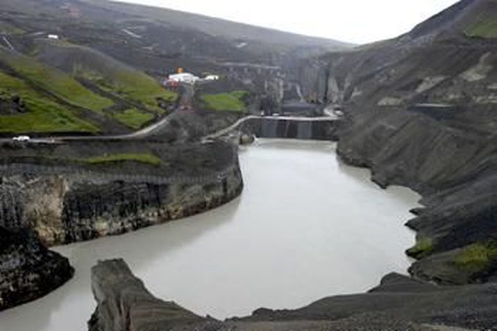 Blaðamaðurinn var hér á landi meðan verið var að fylla Hálslón.