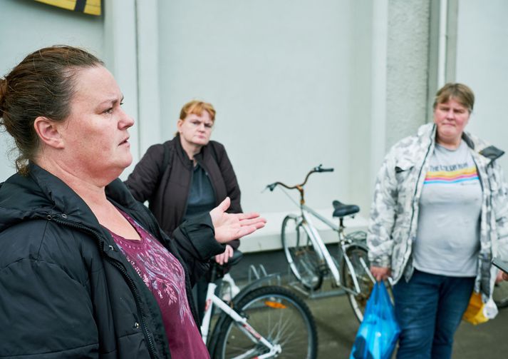 Jónína, Erla og Sella vissu ekki hvað tæki við hjá sér í dag. Allar voru þær án atvinnu eftir brotthvarf HB Granda. 