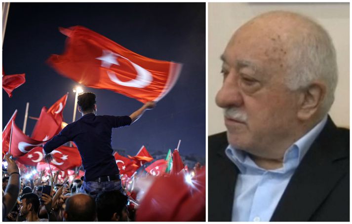 Sigri tyrkneskra stjórnvalda í mislukkaðri valdaránstilraun hefur verið fagnað. Gulen er kennt um en segist saklaus.