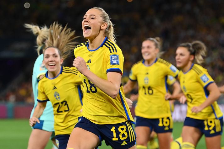 Fridolina Rolfo og félagar í sænska landsliðinu eru efstar á heimslista FIFA.