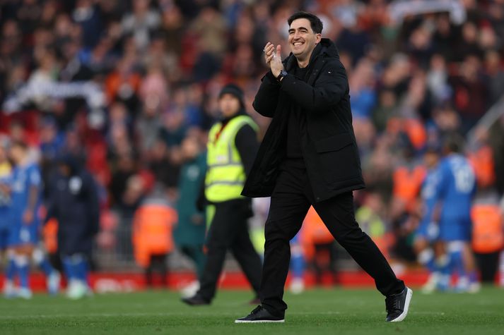 Andoni Iraola, stjóri Liverpool, hefur ástæðu til þess að brosa þessa dagana.