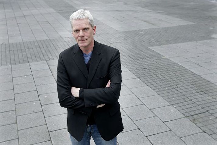 Kristinn Hrafnsson var einn af íslensku blaðamönnunum sem aðstoðuðu erlend tökulið og blaðamenn á kosninganótt. Fréttablaðið/Vilhelm