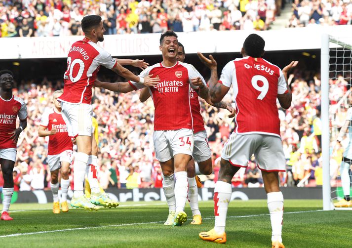 Granit Xhaka er farinn frá Arsenal.