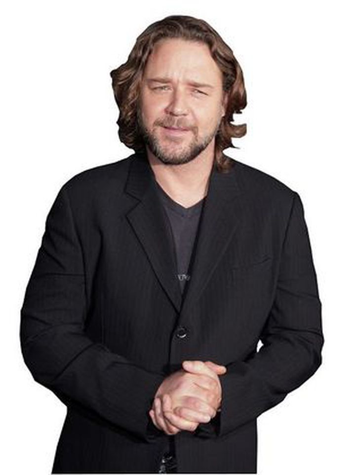 Ástralska kvikmyndastjarnan Russel Crowe