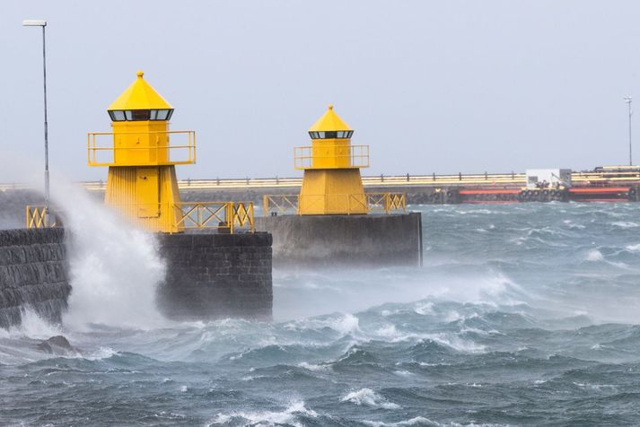 Úrkomulítið verður á Suður- og Vesturlandi, en annars snjókoma með köflum.