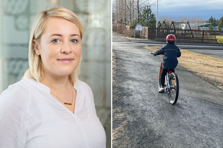 Katrín veltir upp þeirri spurningu á hvaða stað samfélagið sé komið þegar börn eru ekki lengur örugg í leikskóla, á skólalóðum og jafnvel ekki heima hjá sér.