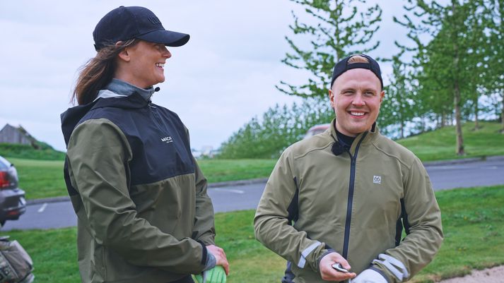 Nýliðarnir reyndu fyrir sér í sandinum. Það gekk upp og ofan.