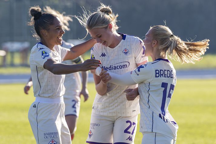 Katla Tryggvadóttir hefur skorað í tveimur leikjum í röð.