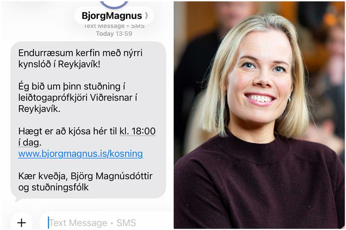 Fjölmiðlakonan Björg Magnúsdóttir býður sig fram í leiðtogaprófkjöri Viðreisnar sem haldið er í dag. Niðurstöður eiga að liggja fyrir um klukkan 19 í kvöld.