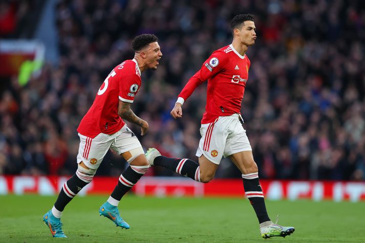 Jadon Sancho og Cristiano Ronaldo eiga fyrir salti í grautinn.