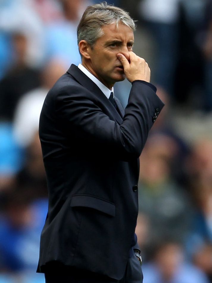 Roberto Mancini, stjóri Manchester City.