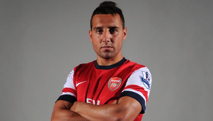 Santi Cazorla í búningi Arsenal.