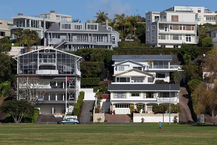 Í Auckland hefur fasteignaverð næstum því tvöfaldast síðustu tíu árin.