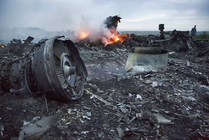 Talið er að vélin MH17 hafi verið skotin niður af aðskilnaðarsinnum.