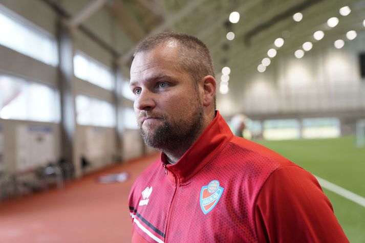 Guðjón Pétur og Óskar Örn eru saman þjálfarar Hauka. 