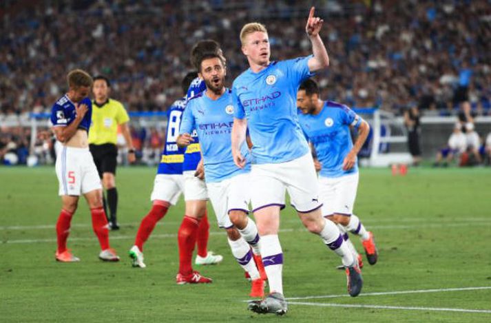 Kevin de Bruyne skoraði sitt fyrsta mark á undirbúningstímabilinu