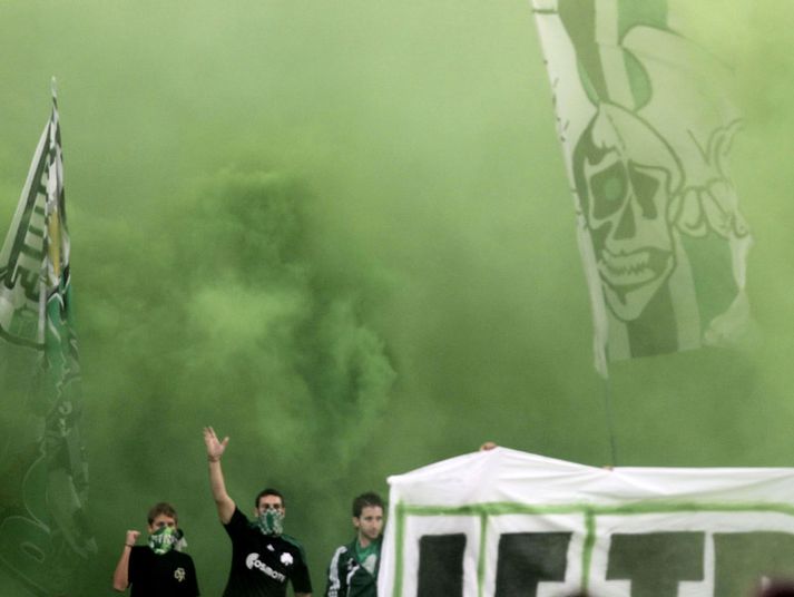 Það hafa verið læti í stuðningsmönnum Panathinaikos upp á síðkastið.