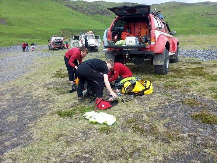 Leitin hefur nú staðið yfir frá því á þriðjudag.