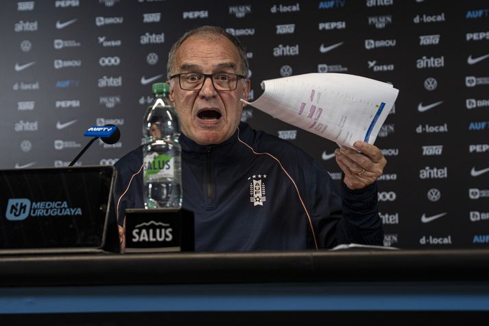 Marcelo Bielsa hélt mikla eldræðu á þessum hundrað mínútna blaðamannafundi sínum.