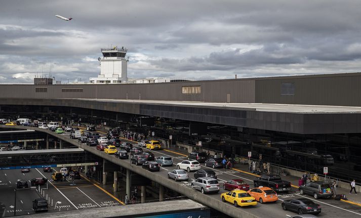 Við Tacoma-flugvöllinn í Seattle í Bandaríkjunum.