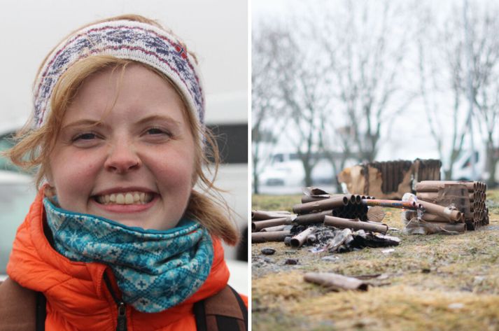 Ragnhildur Katla segir fólk geta farið út í garð eða gengið sína götu til að plokka flugeldarusl. 