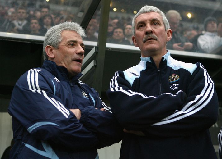 Terry McDermott, til hægri, var á sínum tíma aðstoðarstjóri Kevin Keegan hjá Newcastle.